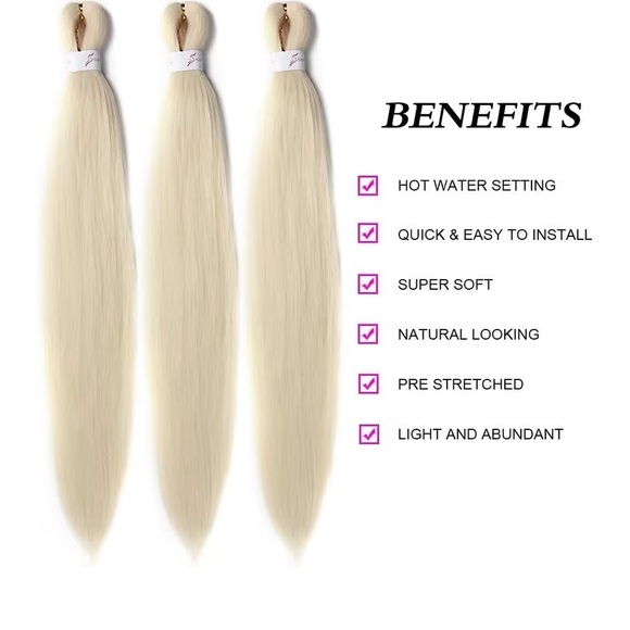 Blonde Braided Hair Extensions - Picture 5 of 7